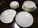晟普纯白骨瓷盘子碗套装菜盘家用陶瓷碟子网红6寸7寸8寸深盘餐盘餐具 6英寸小菜碟6个 实拍图