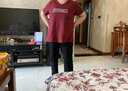 胖女人時尚顯瘦的胖太太加肥加大碼品牌大媽媽服裝特超大號肥婆上衣服夏裝女裝裝寬松遮肚短袖T恤200斤棉 棗紅 3XL(建議150-165斤) 曬單實拍圖