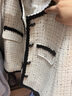 佰藍嬌小香風短裙套裝女2024春秋季女裝新款時尚氣質休閑連衣裙半身裙子 米白色 S 曬單實拍圖