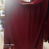 皮爾卡丹喜婆婆婚宴裝年輕媽I媽結婚禮服高貴女春秋旗袍連衣裙套裝小個(gè)子 紅色 2XL 曬單實(shí)拍圖