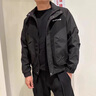 羅蒙（ROMON）刺繡外套夾克男春秋款潮流休閑立領(lǐng)夾克2025新款潮牌痞帥上衣服男 酒紅色 XL 曬單實(shí)拍圖