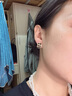 沐嫣棋盤格耳釘女輕奢情人節(jié)生日禮物精致百搭黑色菱形耳夾耳飾 棋盤格耳釘 曬單實(shí)拍圖