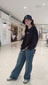朱阿姨女童牛仔褲夏季薄款2025新款褲子大童闊腿褲初中生春秋兒童直筒褲 復(fù)古色【春秋款】 170 曬單實(shí)拍圖