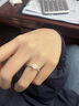 舒弗莫桑石鉆戒1克拉鉆石戒指結婚鉆戒純銀情侶對戒求婚婚戒520禮物 主鉆1克拉【莫桑鉆+黑卡+證書(shū)】 閉口15號 曬單實(shí)拍圖
