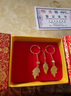 KERLA防黃金耳環(huán)鍍9999足金女款耳墜鍍防18Ik真金色飾品結(jié)婚不掉色 品牌包裝 金店 非標(biāo) 曬單實拍圖