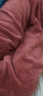 俞兆林珊瑚絨睡衣女秋冬外穿加絨加厚仙女暖暖套裝家居服保暖內衣 咪醬紅色/2件套上衣+褲子 95-140斤 曬單實(shí)拍圖