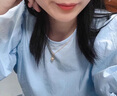 瑪薩皇冠（MazaHonguan）項鏈丘比特之心項鏈女足金999吊墜2024新款七夕節(jié)禮物送女友 520送女朋友禮物足金吊墜+18K金項鏈 曬單實拍圖