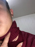 回圖 高領(lǐng)毛衣男秋冬保暖線衣針織衫潮流韓版修身青少年情侶打底毛衫 酒紅色 XL 曬單實(shí)拍圖