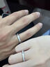 999足銀情侶對戒蒹葭與白露男女戒指輕奢閉口求婚戒指情人節禮物 925銀情侶戒指一對【開(kāi)口可調節】 曬單實(shí)拍圖