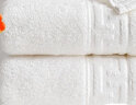 京东京造 138g新疆阿瓦提长绒棉 加大加厚抗菌纯棉洗脸毛巾 单条 白色 实拍图