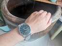 米亞達男士手表機械風(fēng)格全自動(dòng)防水夜光瑞士品質(zhì)商務(wù)品牌雙日歷石英男表 本鋼黑面鋼帶 40mm 曬單實(shí)拍圖