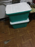 茶花（CHAHUA）茶花塑料收纳箱衣物整理箱35L58L68L多规格玩具整理箱储物 绿色 【35L+58L+68L】组合装 实拍图
