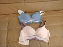 仙姿妙（xian zi miao）無(wú)痕性感內衣文胸女士小胸聚攏收副乳上托無(wú)鋼圈內衣女調整型胸罩 藍色(單文胸) 80B -36B 曬單實(shí)拍圖