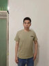霧卡（WUKA）【純棉4件】短袖t恤男圓領(lǐng)寬松半袖男純色棉T恤夏季男裝上衣服t衫 三杠白+DS黑+黃杠黑+帽霧藍(lán) XL (130-150斤內(nèi)) 曬單實拍圖
