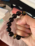 藏木世家 天然小葉紫檀手串佛珠手鏈銀護(hù)身符黑瑪瑙本命佛文玩男女禮品 護(hù)身符款（請告知客服生肖） 曬單實(shí)拍圖