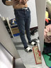 濮仕豪【兩條裝】秋冬季牛仔褲男 微彈微修身潮流時(shí)尚直筒休閑百搭長褲 GS-607藍(lán)色+139灰色 33碼【（2尺6）體重140-150斤】 曬單實(shí)拍圖