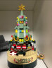 IMVE六一儿童节礼物创意积木拼装可旋转音乐盒男孩女孩3-14岁拼插模型 缤纷圣诞树（360pcs） 实拍图