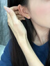 六桂福珠寶拉絲四葉草黃金耳釘女士足金耳飾七夕情人節(jié)禮物送女友老婆生日 金重約0.65g*足金耳飾*品牌禮盒 曬單實(shí)拍圖
