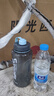 茶花（CHAHUA）大容量水杯女男夏季運動水壺便攜防摔健身塑料戶外杯太空杯 藍色手提【1個裝】 1200ml 曬單實拍圖