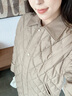 波司登25年秋女長(cháng)款90鵝絨極簡(jiǎn)小香風(fēng)菱形格羽絨服外套B250134188 曬單實(shí)拍圖
