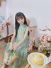 FIDQIOG國際品牌女童洋裝夏2025新款女大童海邊度假沙灘吊帶裙兒童多巴胺 琉璃綠洋裝 120 cm 曬單實拍圖