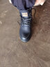 戈耐馬丁靴真皮男靴子男冬季保暖加絨雪地靴潮流工裝皮鞋男鞋子靴短靴 黑色【加絨棉靴】加厚保暖冬天款 42 碼(260MM) 曬單實(shí)拍圖