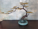 歐柏歷純銅迎客松擺件現(xiàn)代家居飾品松樹銅藝玄關(guān)擺設(shè)桌面裝飾品松柏盆 大理石底座款大號(hào) 曬單實(shí)拍圖