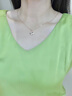 法蔻 FARCOKO項鏈女四葉草吊墜迷人鎖骨鏈銀七夕情人節禮物送女友 玫瑰金四葉草項鏈 曬單實(shí)拍圖