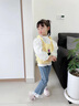 G.DUCK KIDS小黃鴨童裝女童衣服春秋季兒童衣服女小童寶寶網(wǎng)紗花朵毛衣三件套 玫紅 80碼建議75-85cm9-12月cm 曬單實拍圖