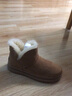 快樂(lè )瑪麗（J&M） 雪地靴女2022冬季新款短筒靴加絨保暖女短靴戶(hù)外鞋子女休閑風(fēng) 駝色 39 曬單實(shí)拍圖
