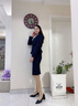 J-ME小西裝女職業(yè)裝女裝春秋季韓版休閑西服修身商務(wù)正裝酒店美容院工作服秋冬款 單條半裙 S 曬單實(shí)拍圖