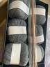 途尊（kingtrip）仿羊絨線(xiàn)圍巾材料包自織毛線(xiàn)團手工編織diy材料包送男女友圍脖 深灰【6團線(xiàn)+竹針+禮盒+教程】 曬單實(shí)拍圖