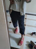 斯琴女褲春夏八分黑色亞麻混紡蘿卜褲型休閑褲 BJCK005 黑色 M 曬單實(shí)拍圖