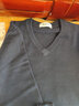恒源祥純羊毛衫男針織打底衫中年男士加厚款中老年爸爸裝雞心V領(lǐng)毛衣男 8803-V款領(lǐng)*上青 加  厚款 XL 175合適140-155斤穿 曬單實(shí)拍圖