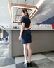 凰巣工作鞋女黑色空姐鞋平底軟工鞋空乘務(wù)鞋上班不易累腳久站舒適 平底圓頭工作鞋【黑色38】 曬單實拍圖