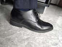 巴圖騰男士皮鞋真皮商務(wù)正裝青年大碼46內增高黑色結婚新郎皮鞋男西裝鞋 內增高款黑色B171126H1 40 曬單實(shí)拍圖