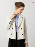 Navigare意大利小帆船西裝女士春季通勤短款小西服休閑百搭女士時(shí)尚外套女 科技白 L 曬單實(shí)拍圖