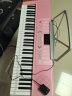 美科（MEIRKERGR）MK-288粉色基础版+琴架 61键多功能教学电子琴儿童初学乐器 连接话筒耳机手机pad带琴架 实拍图