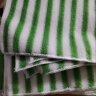青柚（Cyan pomelo）出口双层竹纤维洗碗巾加厚吸水家务清洁布不沾油厨房油污家用抹布 QY-066绿白条27×30cm(五条装） 实拍图