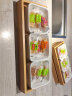 舍里创意陶瓷竹木分格干果盘客厅糖果瓜子小碟坚果盘杂锦盒零食收纳盒 三格零食盒 实拍图