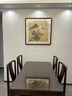玩易 富春山居圖國畫(huà)山水畫(huà)高檔新中式客廳裝飾畫(huà)風(fēng)景沙發(fā)背景墻辦公室字畫(huà)茶室掛畫(huà)靠山圖招財水墨壁畫(huà) 富春山居圖-富水長(cháng)流 65*205cm（卡紙精裱，有機玻璃，胡桃色框） 曬單實(shí)拍圖