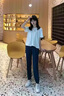 UKMR運(yùn)動(dòng)褲女夏季薄款寬松休閑褲女2025新款哈倫褲潮束腳褲 黑色+黑色 [兩件裝] XL 120-135斤 曬單實(shí)拍圖