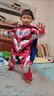 ULTRAMAN衣服男童正版賽羅超人春秋套裝新款女童秋季運動(dòng)兒童蜘蛛俠兩件套 【捷德】經(jīng)典款護鏡套裝 120 cm【建議身高105-115cm】 曬單實(shí)拍圖