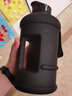 SHAKESPHERE ShakeSphere健身水壺大容量磨砂大號運動水杯子大肚杯 黑色（建議水溫＜40℃）1300ml 曬單實拍圖