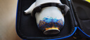 陶溪川 CERAMIC ART AVENUE陶瓷戶(hù)外旅行茶具套裝景德鎮便攜式露營(yíng)快客杯手抓壺個(gè)人專(zhuān)用禮物 海浪紋-旅行茶具套裝 曬單實(shí)拍圖
