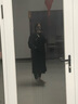 韓璐嬌（hanlujiao）羽絨棉服女冬季2024新款韓版寬松過膝中長款加厚面包服保暖棉衣女 黑色 S 建議80-100斤 曬單實拍圖