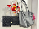 瓏驤（LONGCHAMP）新品 女士中號長柄可折疊手提單肩購物袋餃子包托特包女包 2605 919 P66 石墨色 曬單實拍圖
