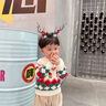 幼歌（YOUGE） 兒童復古雪尼爾束腳褲冬季抓絨褲子寶寶彈力自在休閑褲 卡其色 80 cm 曬單實(shí)拍圖