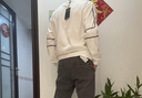 花花公子（PLAYBOY）衛(wèi)衣男2025春秋季新款時尚百搭韓版長袖t恤男潮流休閑寬松上衣男 白色 XL 曬單實拍圖