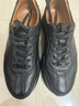 賓度（J.Benato）【品牌旗艦】男士秋冬季透氣休閑鞋真皮軟底輕便運動(dòng)鞋 黑色 40 曬單實(shí)拍圖